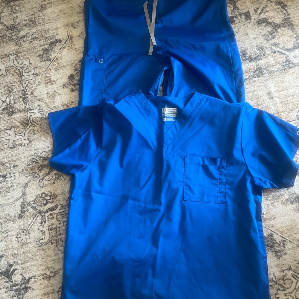 Blue Scrub Set